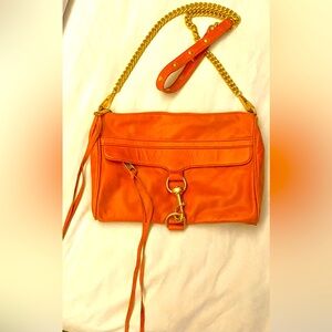 NWOT Rebecca Minkoff Mini M.A.C. Orange Convertible Crossbody Bag